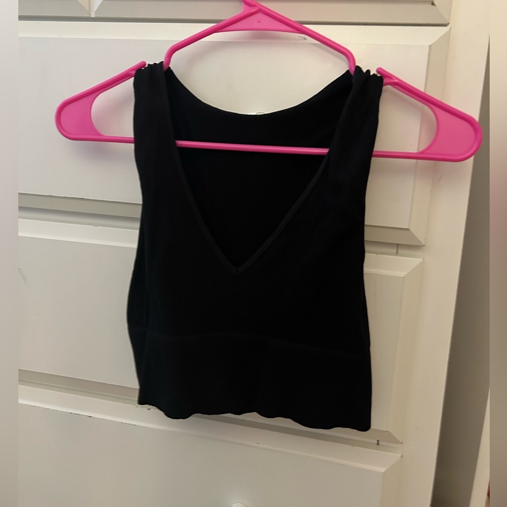 Black niki biki tank top